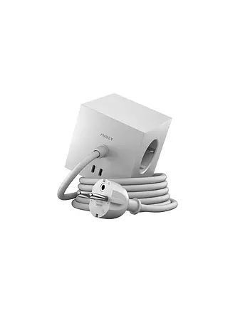 AVOLT | Mehrfachsteckdose Square 1 F 1.8MT Gotland Grey | 